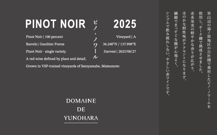 Pinot Noir 2025　750ml